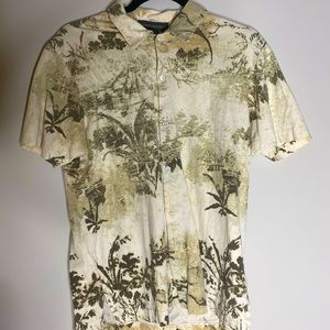 Palm tree button up